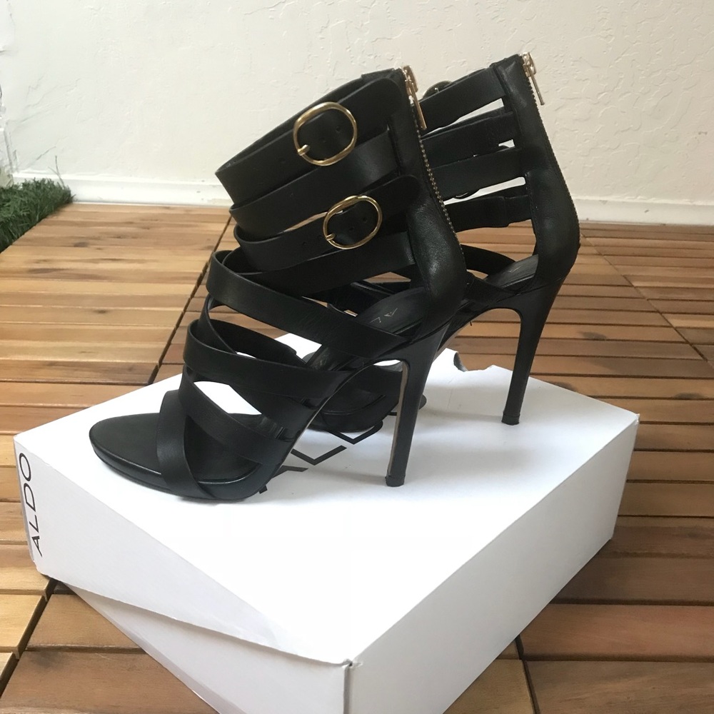 Aldo Black Cadramazzo Heels